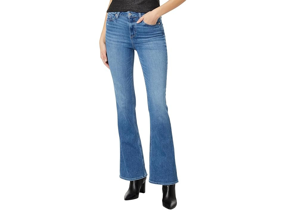 Paige High-Rise Laurel Canyon 32 in Rock Show Distressed Women's Jeans Rock Show Distressed : 27 32, Cotton/Denim/Polyester | Zappos