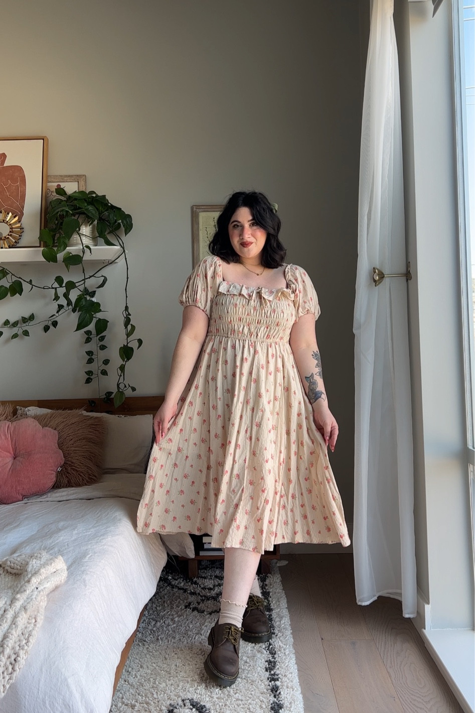 Love this cottagecore dress! Wearing size XL. Amazon find, amazon dress