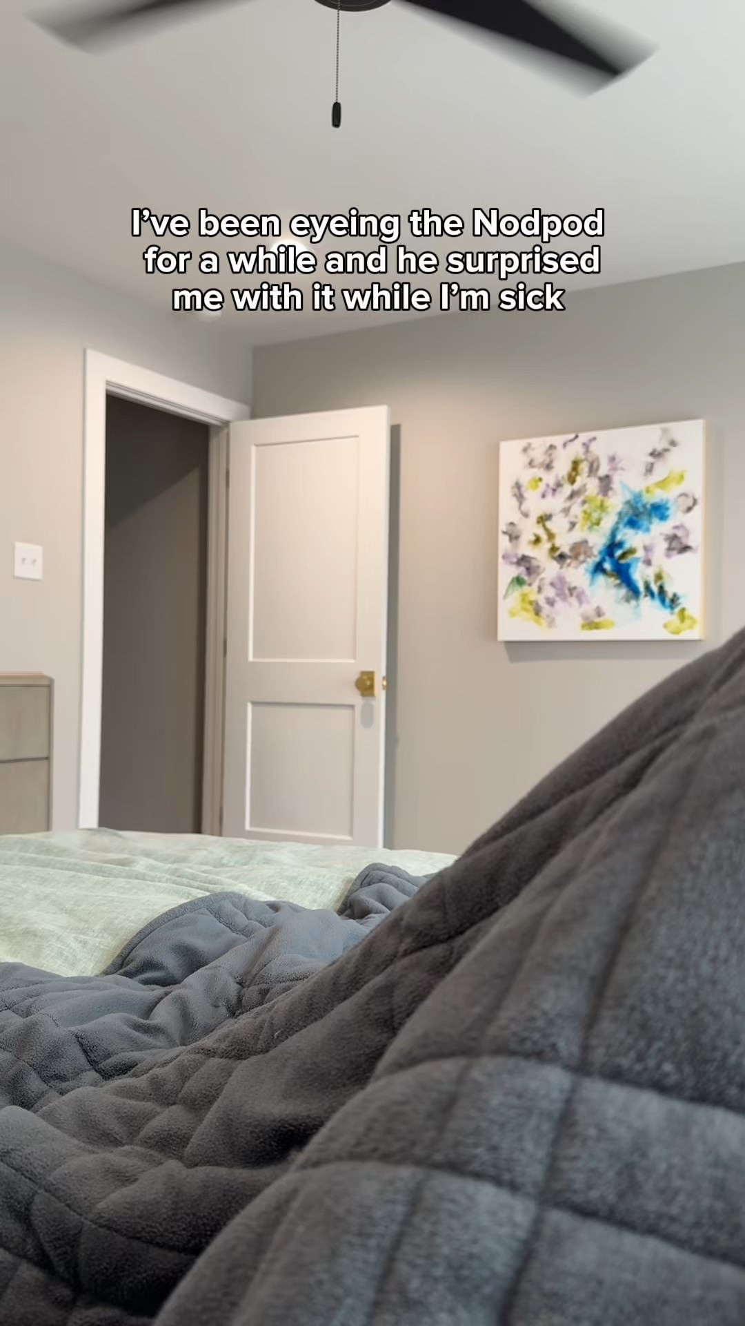 So what’s the difference? My large weighted blanket is 15 lbs and yet doesn’t feel as heavy. It defrays the weight. The Nodpod actually puts it all right on my chest for the exact compression I want. Added benefit - this baby is going to fit perfectly in my carry on luggage once I’m back up and running.

#LTKHome #LTKSeasonal #LTKTravel