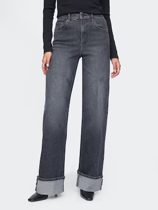 High Rise Stride Wide-Leg Jeans | Gap (US)