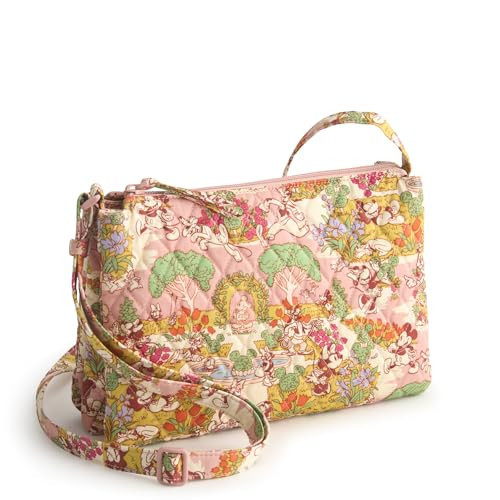 Vera Bradley Women's Disney Premium Cotton Foxbury Crossbody Bag, Mickey's Promenade, One Size | Amazon (US)