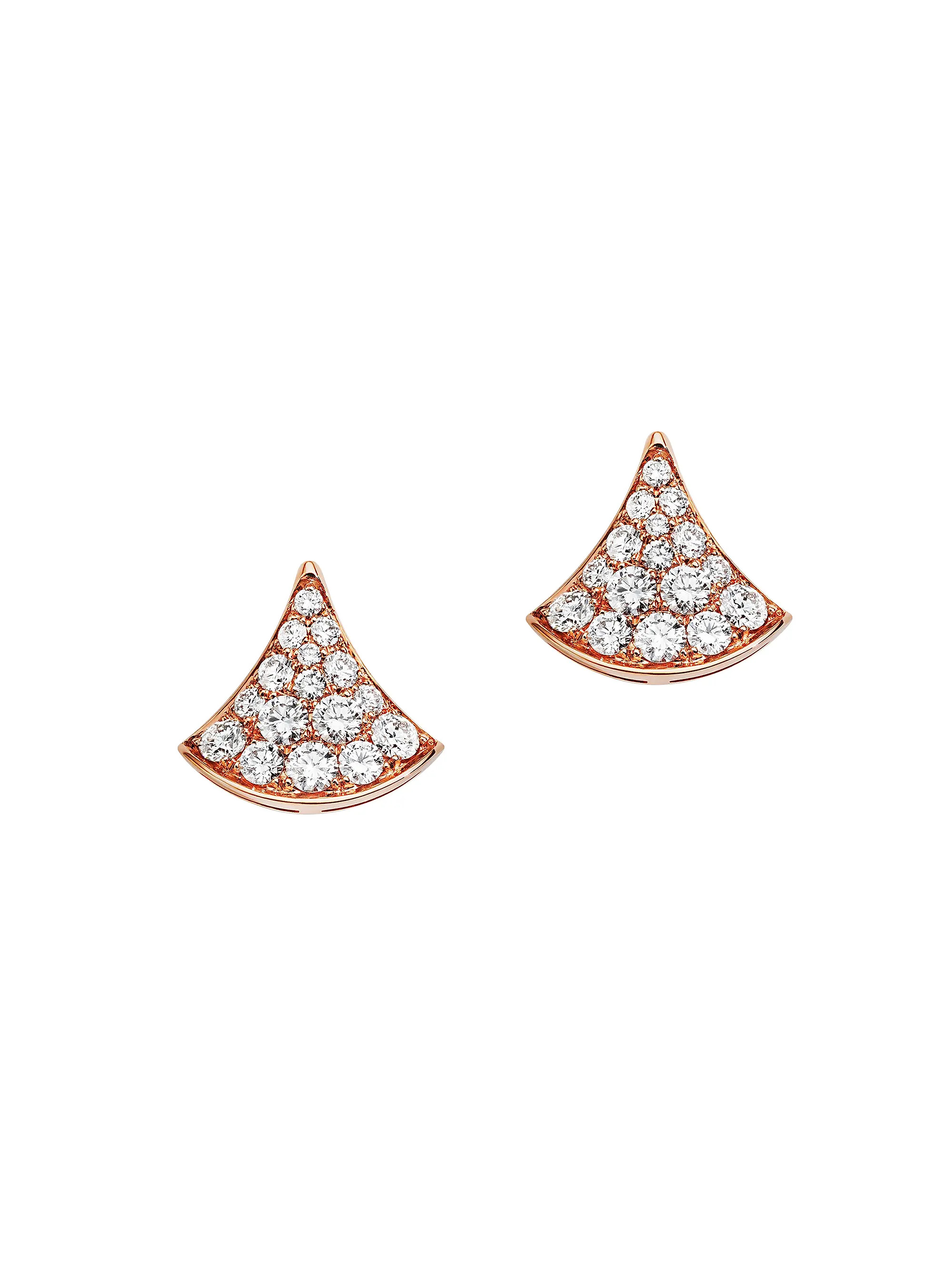 18K Rose Gold & 0.10 TCW Diamond Stud Earrings | Saks Fifth Avenue