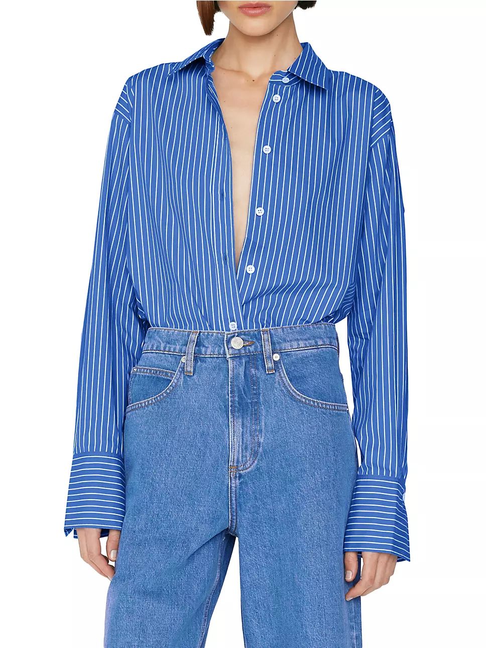 Oversized Pinstripe Shirt | Saks Fifth Avenue