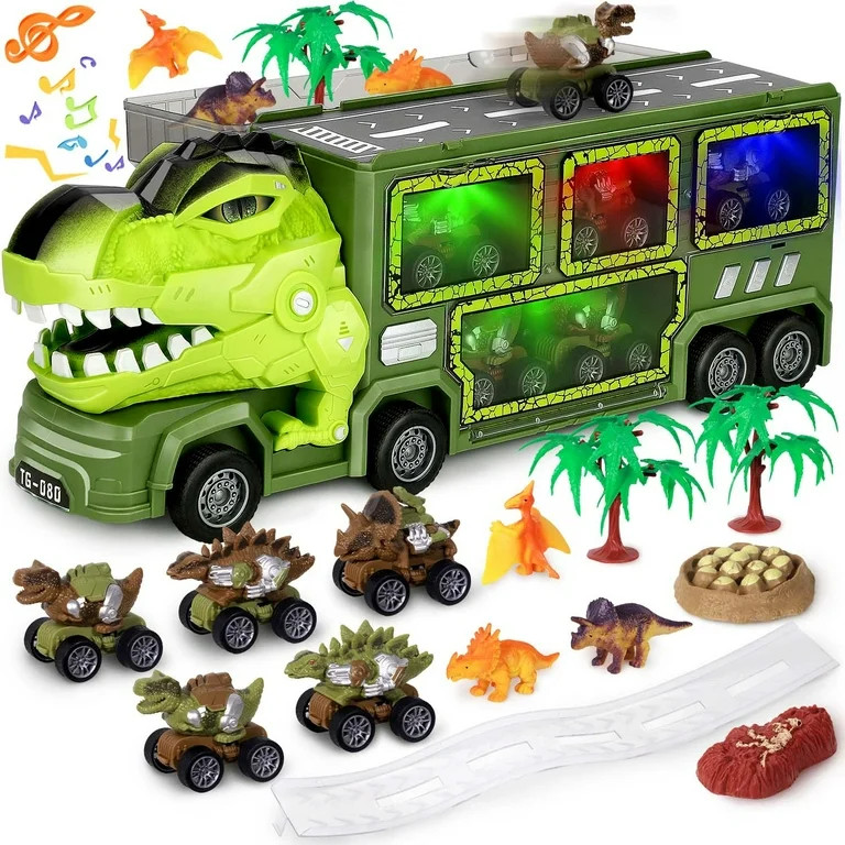 Ayieyill Dinosaur Truck Toys for Boys 3-6 Years, Dinosaur Truck Carrier -Tyrannosaurus Transport ... | Walmart (US)