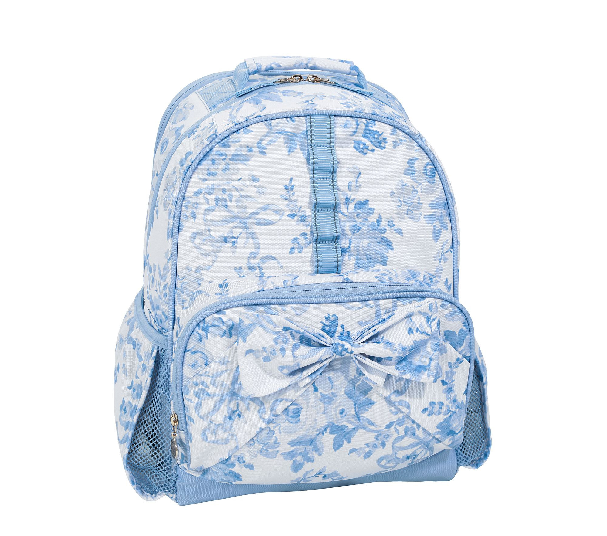 LoveShackFancy Blue Damask Floral Mackenzie Extra Large Backpack | Pottery Barn Kids