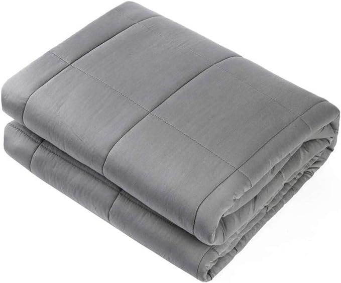 Adult Weighted Blanket Queen Size（15lbs 60"x80"） Heavy Blanket with Premium Glass Beads, (Dar... | Amazon (US)