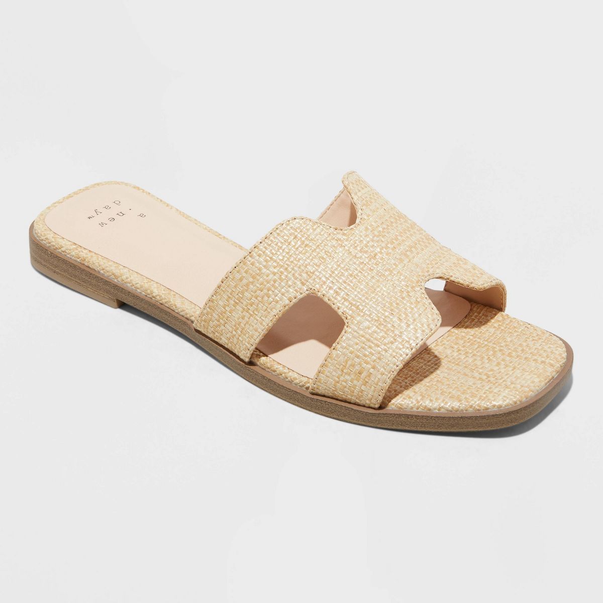 Women's Nina Slide Sandals - A New Day™ Beige 9.5 | Target