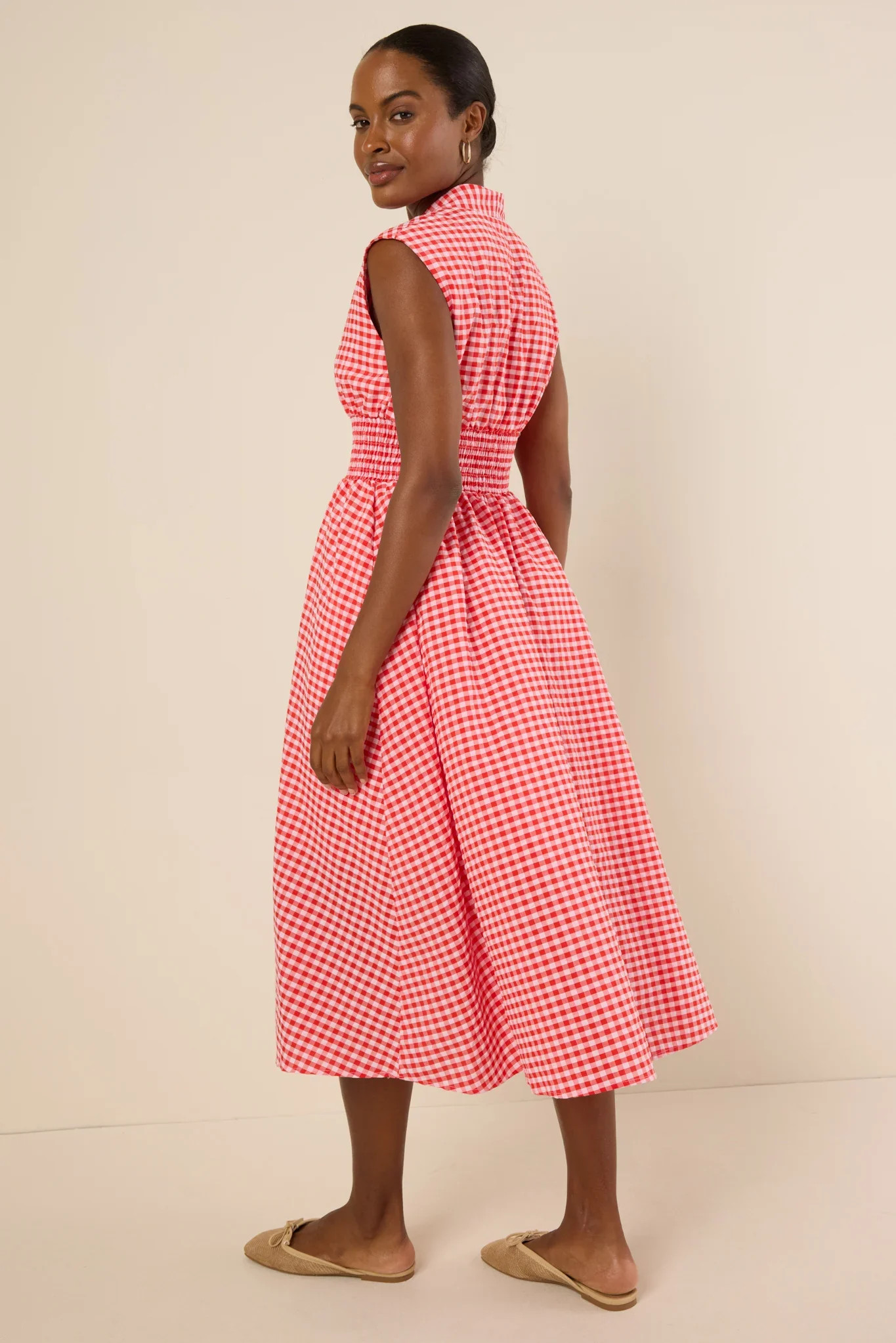 Collins Dress- Red Gingham | Avara