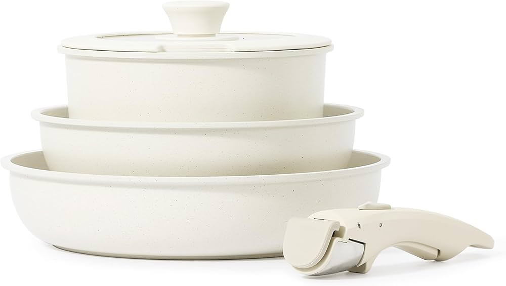 CAROTE Nonstick Cookware Sets, Non Stick Pots and Pans Set Detachable Handle, Kitchen Cookware Se... | Amazon (US)