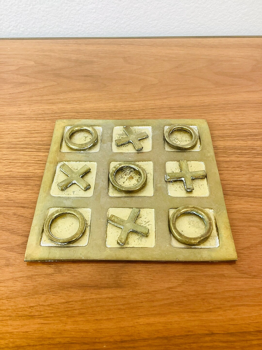 Vintage TIC TAC TOE Brass Decor Game - Etsy | Etsy (US)