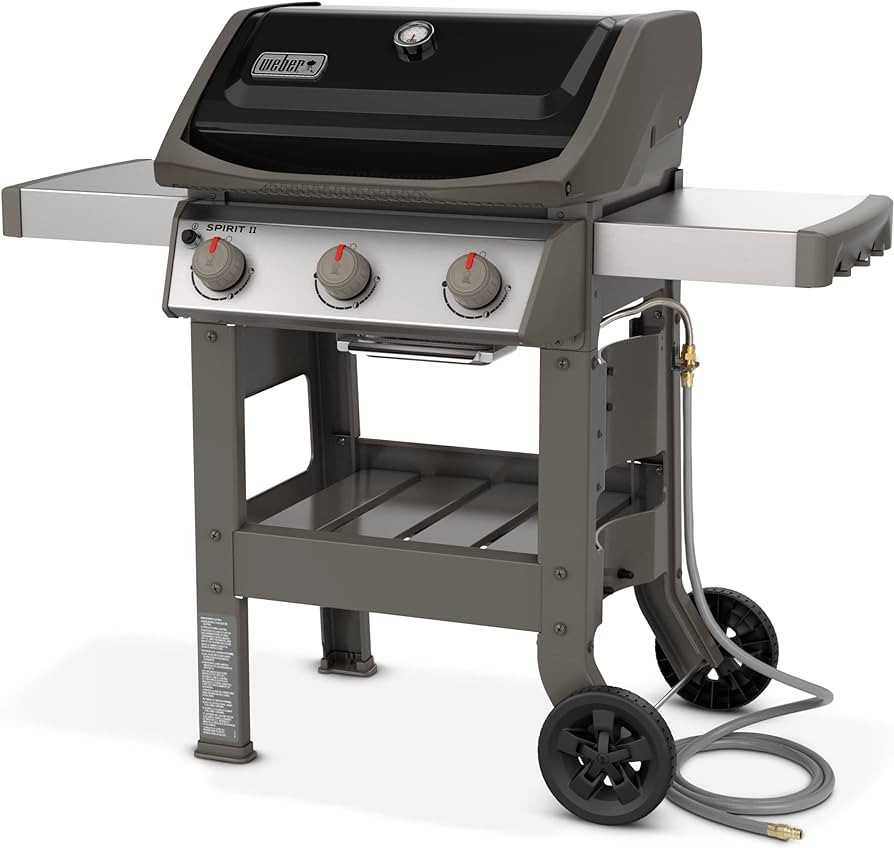 Weber Spirit II E-310 3-Burner Natural Gas Grill, Black | Amazon (US)