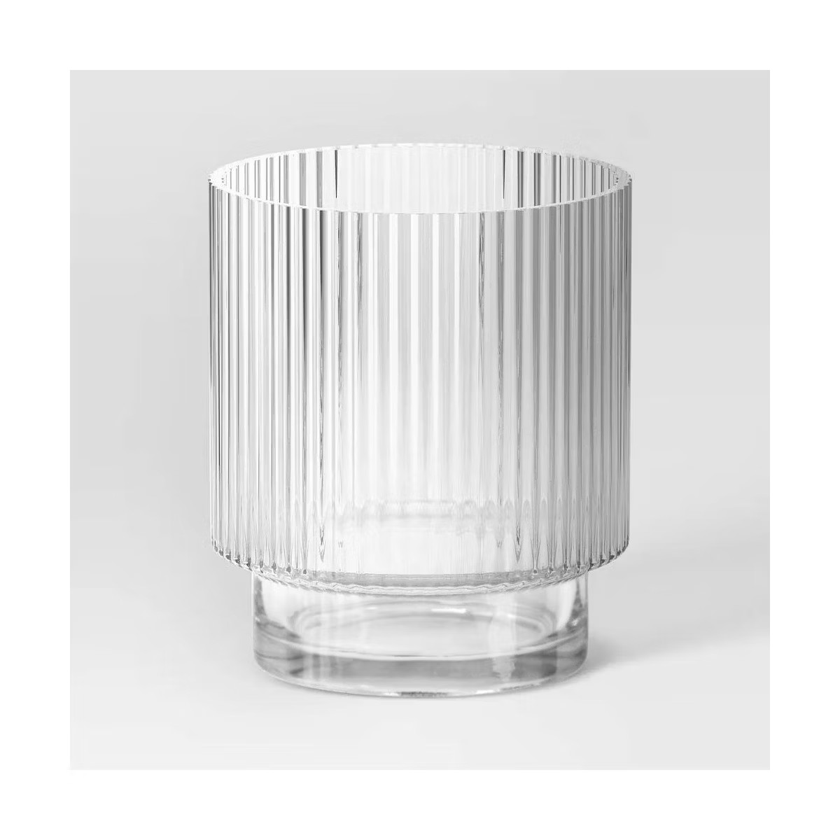 8.4oz Glass Ribbed Cassin Short Tumbler - Threshold™ | Target
