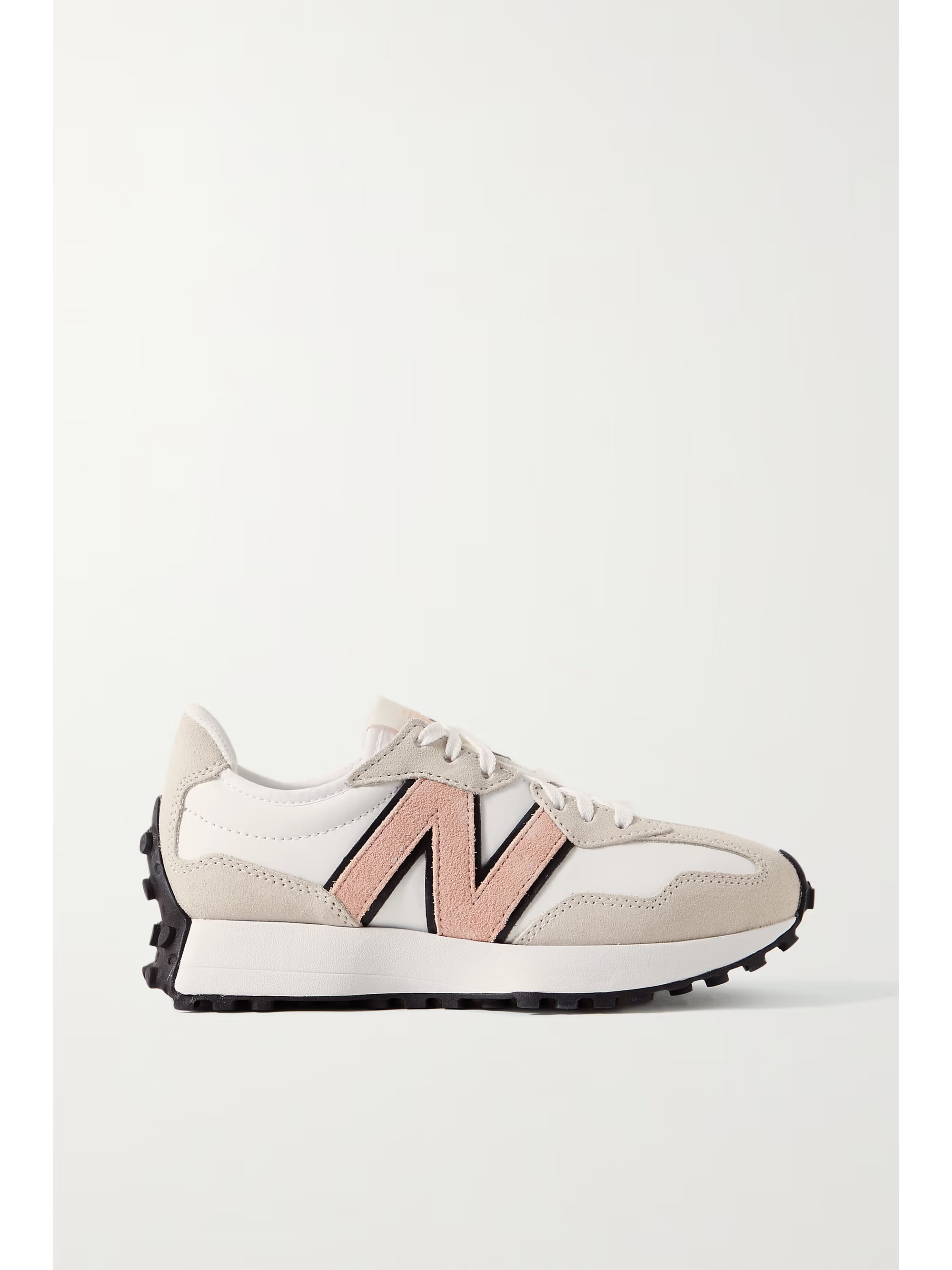 327 suede-trimmed leather sneakers | NET-A-PORTER (US)