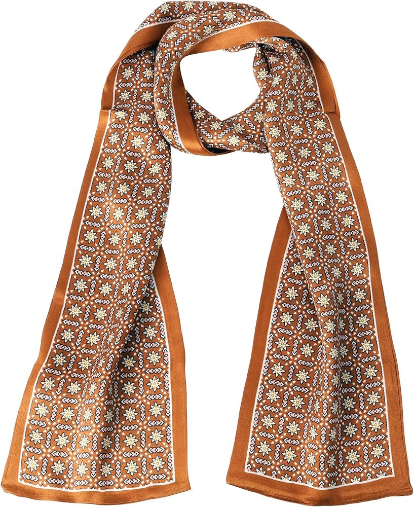 MEISEE 100% Mulberry Silk Scarf for Women 59”*6.3” Long Headscarf Neck Scarf Hair Wraps and S... | Amazon (US)