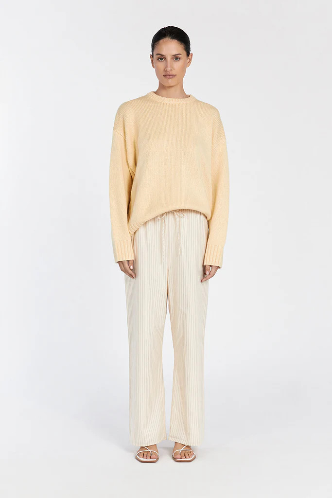 LILAH LEMON LONGLINE KNIT JUMPER | DISSH