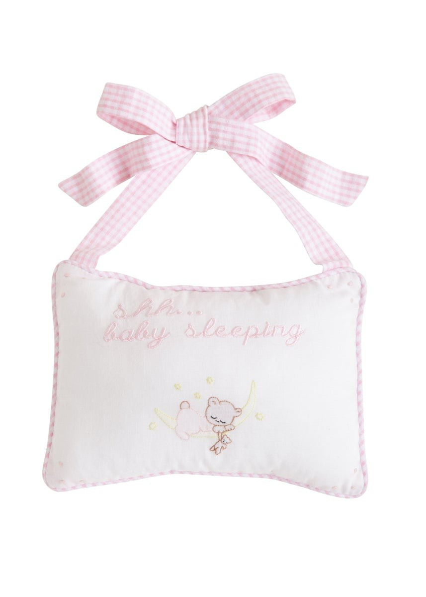 Baby Sleeping Door Pillow - Girl | Little English