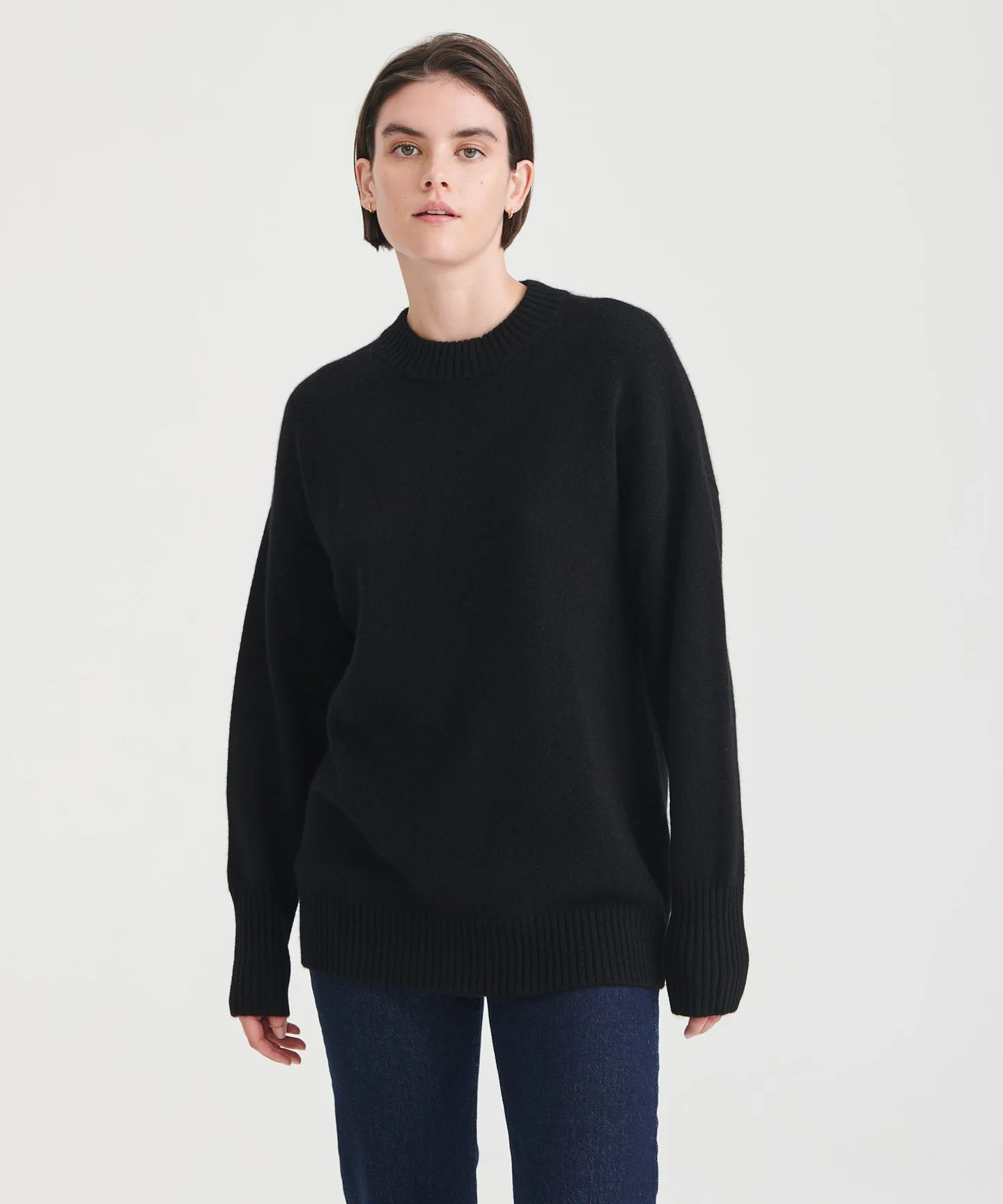 Luxe Cashmere Oversized Crewneck Sweater | NAADAM