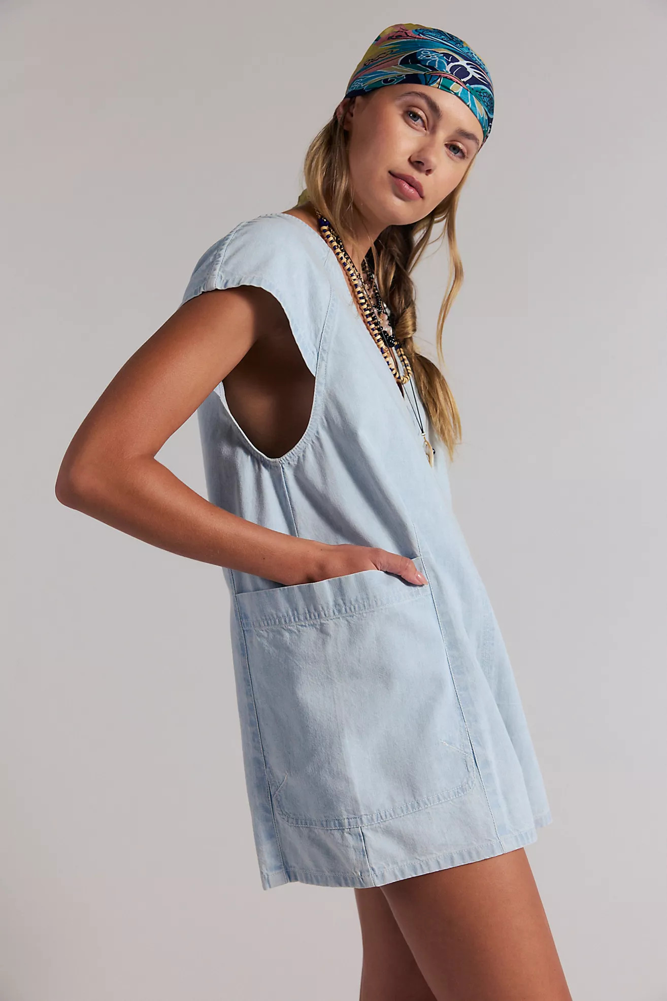 Free Fall Denim Romper | Free People (Global - UK&FR Excluded)
