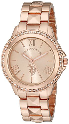 U.S. Polo Assn. Women's USC40078 Rose Gold-Tone Bracelet Watch | Amazon (US)
