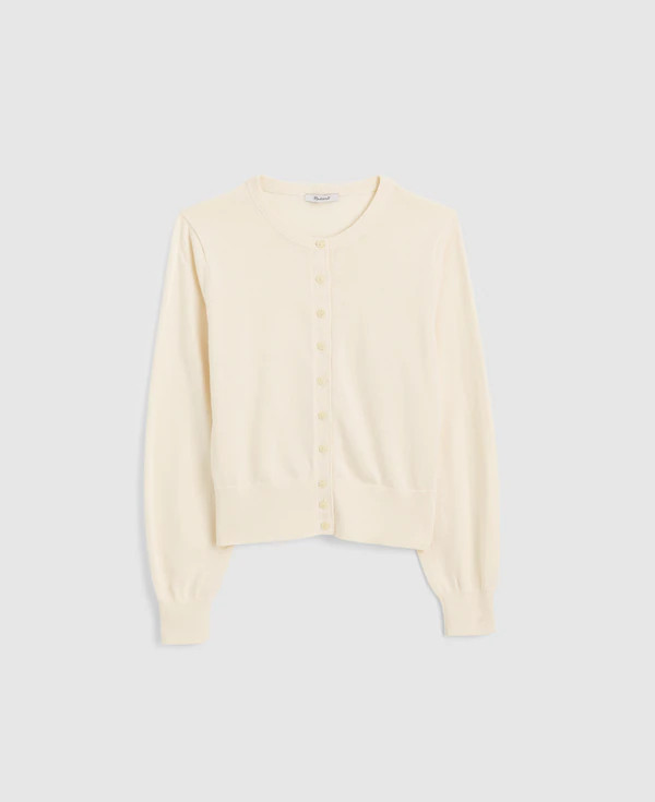 Button-Front Cardigan in 100% Cotton | Madewell