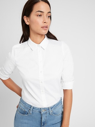 Petite Riley Tailored-Fit Shirt | Banana Republic (US)