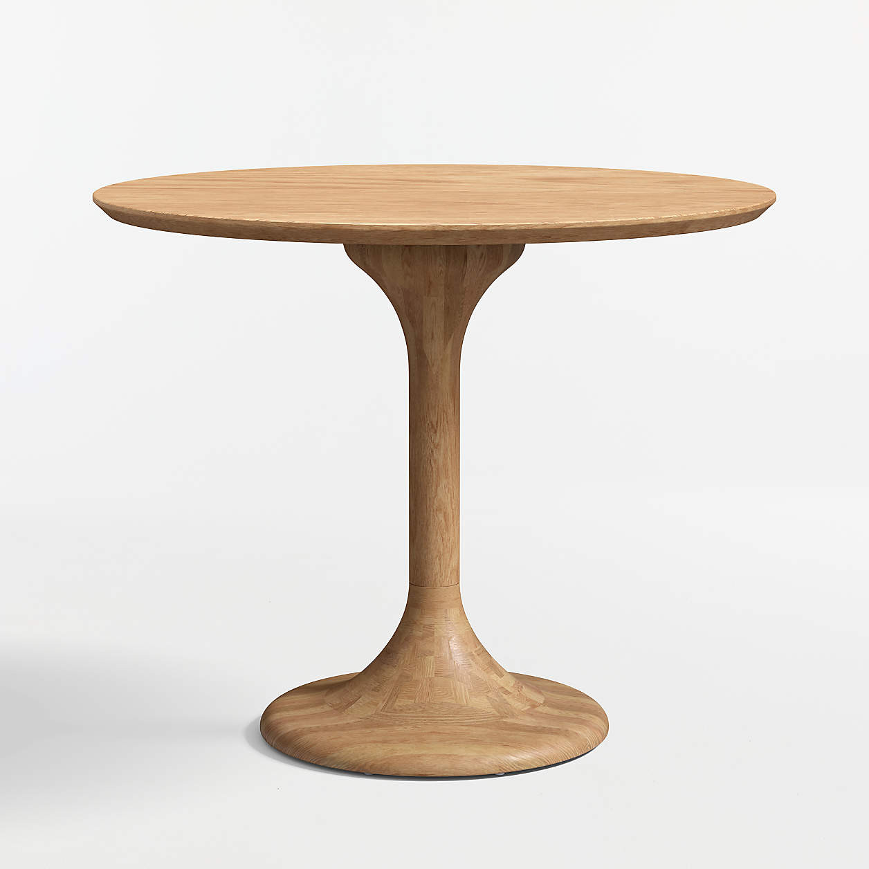 Nero 36" Natural Wood Round Bistro Dining Table + Reviews | Crate & Barrel | Crate & Barrel