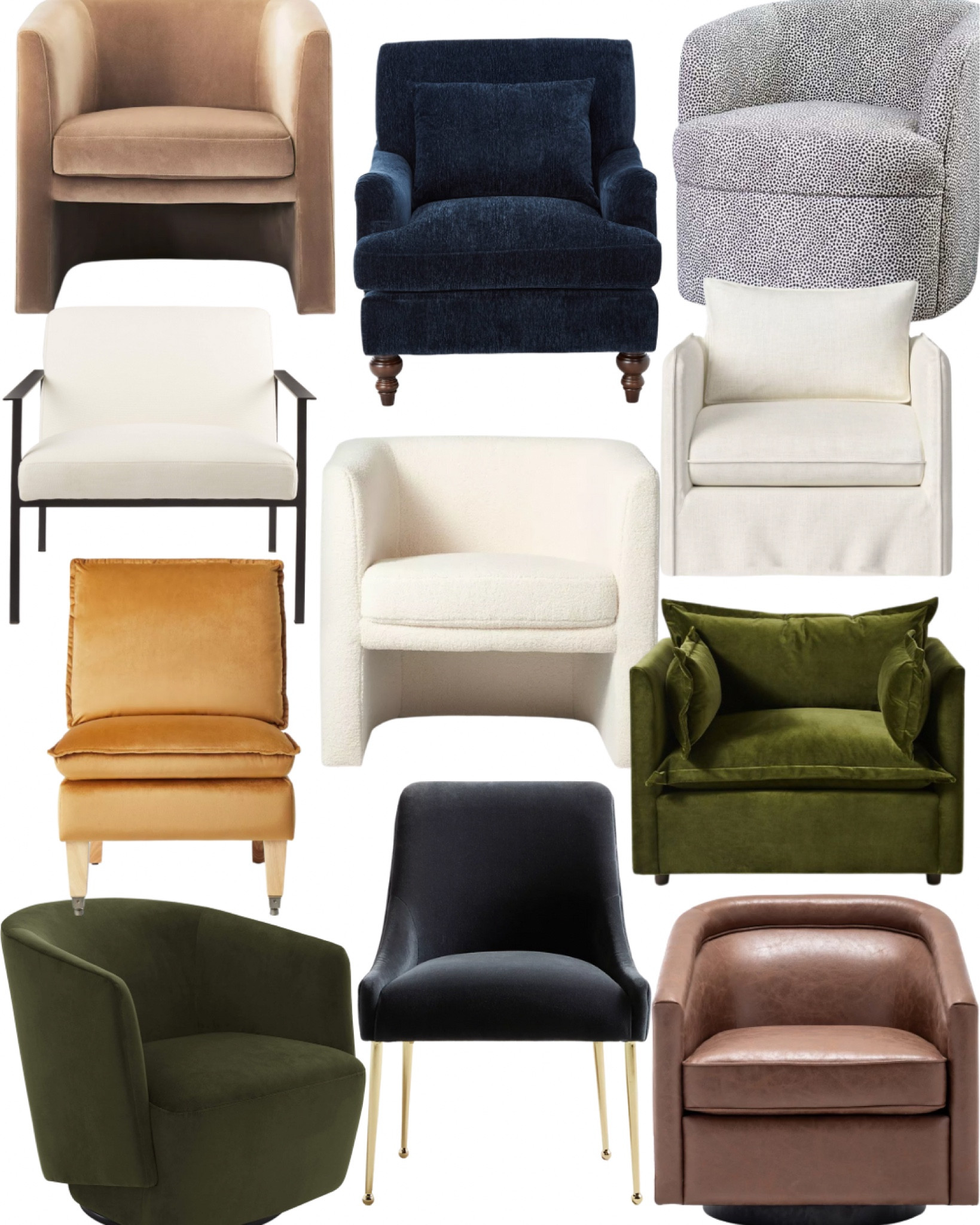 Accent chairs are something I get questions on daily! Browse with me to see all my favorite finds! 

Accent chair, armchair, upholstered chair, swivel chair, velvet chair, leather chair, neutral chair, rolling chair, budget friendly chair, living room seating, modern accent chair, traditional accent chair, wayfair, Amazon, Amazon home, anthro, Anthropologie, cb2, target, Kirklands, world market, urban outfitters 

#LTKstyletip #LTKunder100 #LTKhome