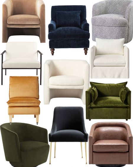 Accent chairs are something I get questions on daily! Browse with me to see all my favorite finds! 

Accent chair, armchair, upholstered chair, swivel chair, velvet chair, leather chair, neutral chair, rolling chair, budget friendly chair, living room seating, modern accent chair, traditional accent chair, wayfair, Amazon, Amazon home, anthro, Anthropologie, cb2, target, Kirklands, world market, urban outfitters 

#LTKstyletip #LTKunder100 #LTKhome