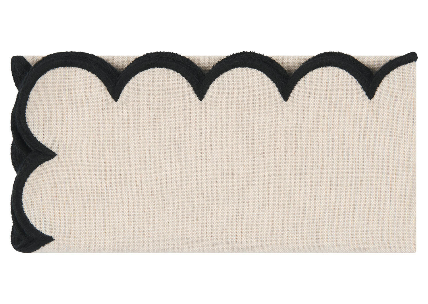 Lark Napkins Set of 6 Natural/Black | Urban Barn