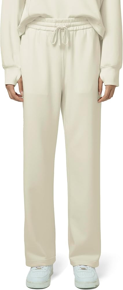 Colorfulkoala Women's High Waisted Ultra Soft Drawstring Modal Sweatpants Wide Leg Casual Lounge ... | Amazon (US)