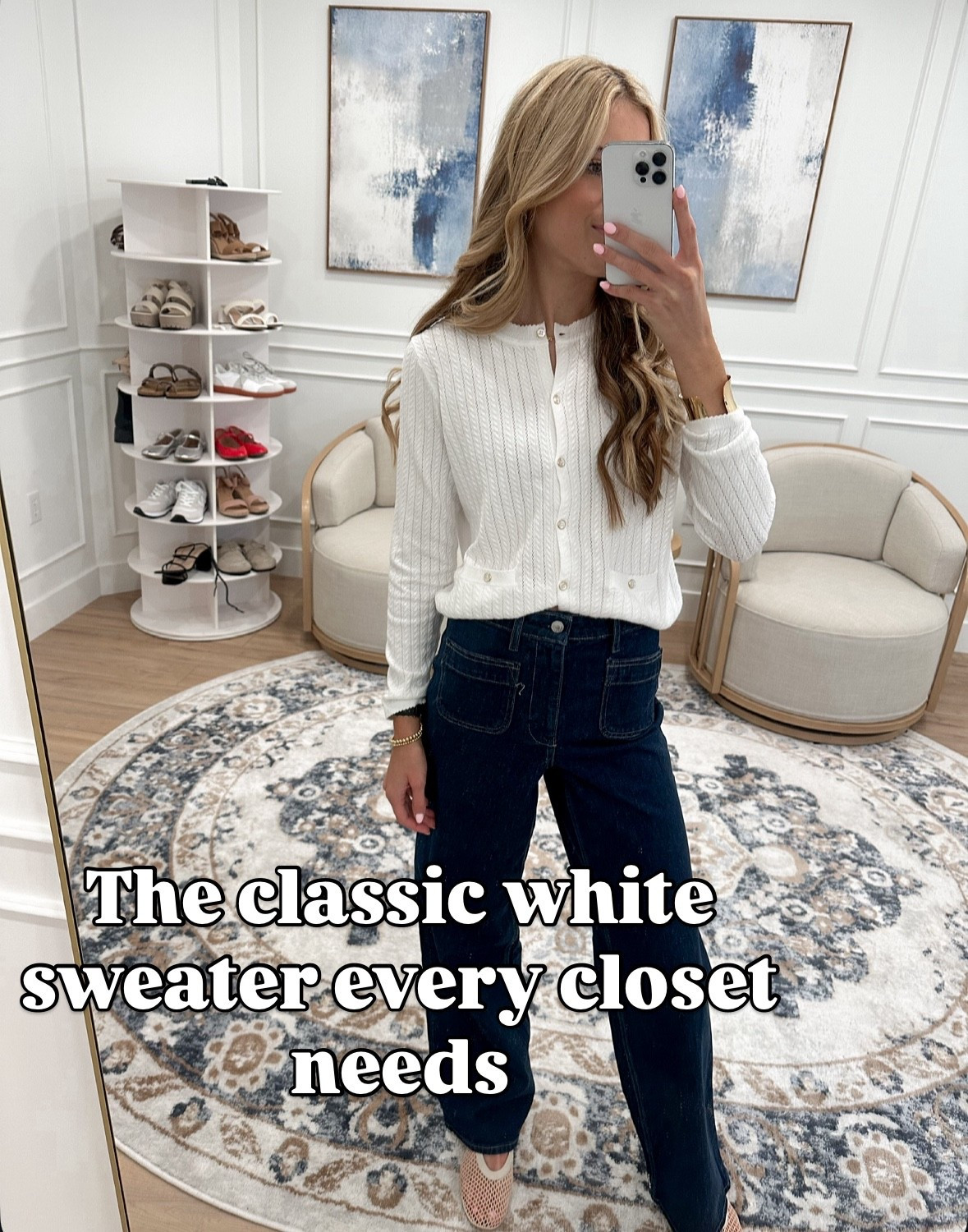 This sweater is one of those pieces — classic, versatile, and instantly polished 🤍
Dress it up with denim or layer it over dresses… it just works with everything.

#LTKStyleTip #LTKFindsUnder50 #LTKSeasonal