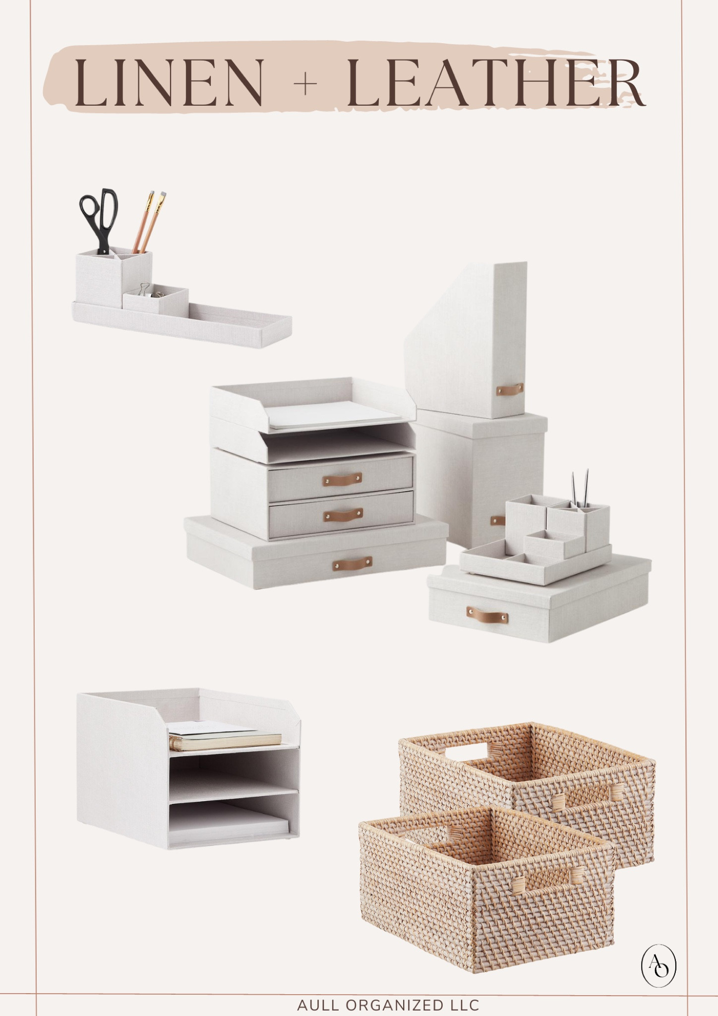 Linen + Leather office solutions. 🤍

#LTKworkwear #LTKfamily #LTKhome