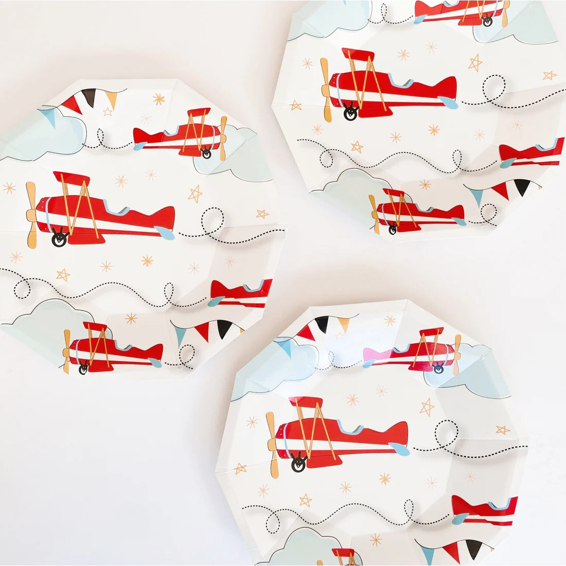Airplane Dessert Plates | Get Gatherings
