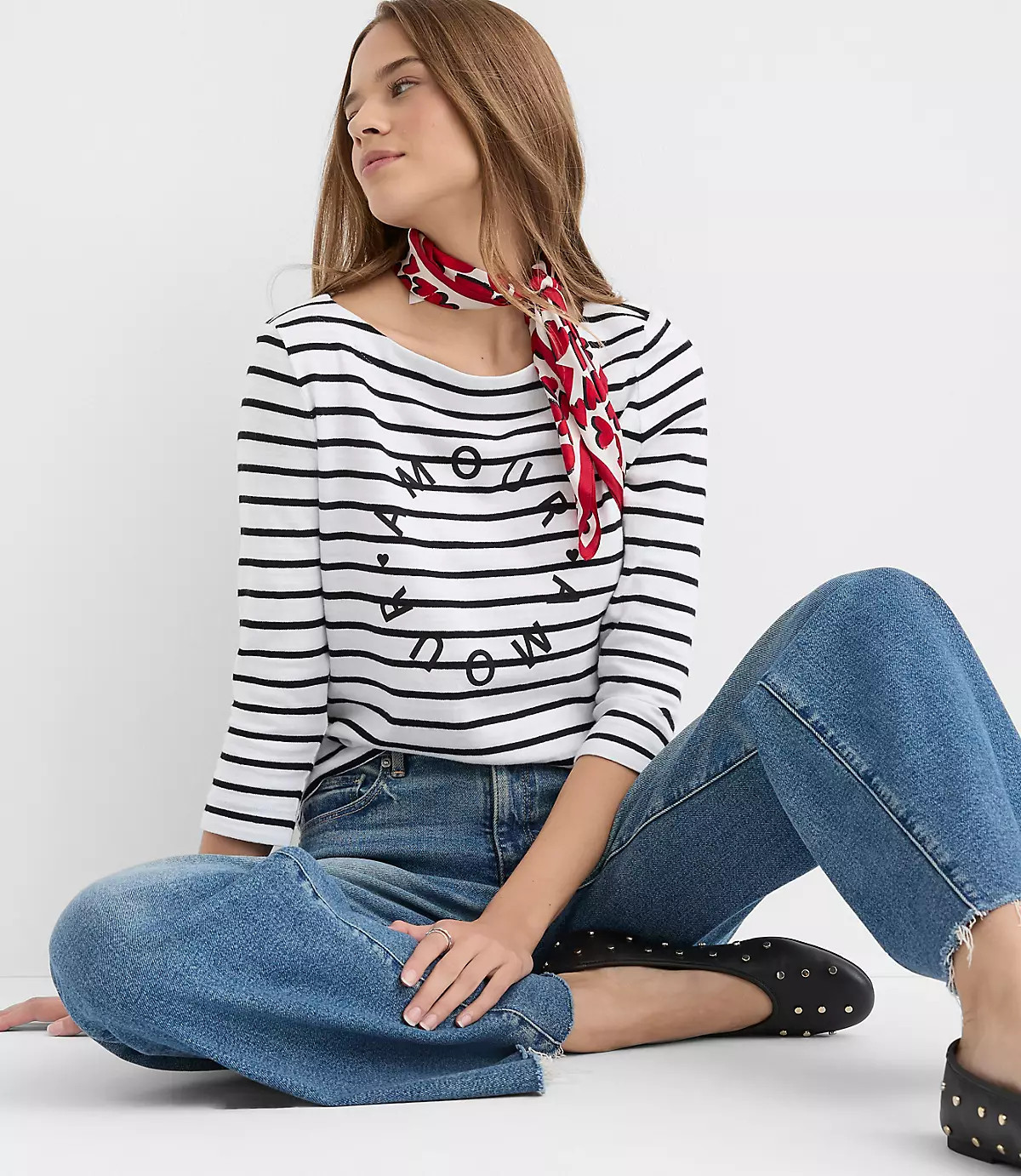 Amour Striped Harbor Tee | LOFT