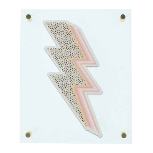 lightning bolt acrylic wall art 10in x 12in | Five Below