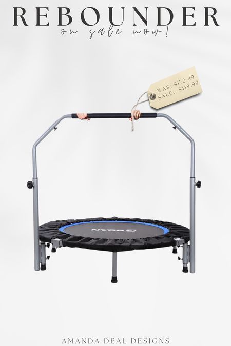 48” Rebounder Fitness Trampoline on sale now! 

Find more content on Instagram @amandadealdesigns for more sources and daily finds from crate & barrel, CB2, Amber Lewis, Loloi, west elm, pottery barn, rejuvenation, William & Sonoma, amazon, shady lady tree, interior design, home decor, studio mcgee x target, bedroom furniture, living room, bedroom, bedroom styling, restoration hardware, end table, side table, framed art, vintage art, wall decor, area rugs, runners, vintage rug, target finds, sale alert, tj maxx, Marshall’s, home goods, table lamps, threshold, target, wayfair finds, Turkish pillow, Turkish rug, sofa, couch, dining room, high end look for less, kirkland’s, Ballard designs, wayfair, high end look for less, studio mcgee, mcgee and co, target, world market, sofas, loveseat, bench, magnolia, joanna gaines, pillows, pb, pottery barn, nightstand, throw blanket, target, joanna gaines, hearth & hand, floor lamp, world market, faux olive tree, throw pillow, lumbar pillows, arch mirror, brass mirror, floor mirror, designer dupe, counter stools, barstools, coffee table, nightstands, console table, sofa table, dining table, dining chairs, arm chairs, dresser, chest of drawers, Kathy kuo, LuLu and Georgia, Christmas decor, Xmas decorations, holiday, Christmas Eve, NYE, organic, modern, earthy, moody

#LTKsalealert #LTKhome #LTKGiftGuide