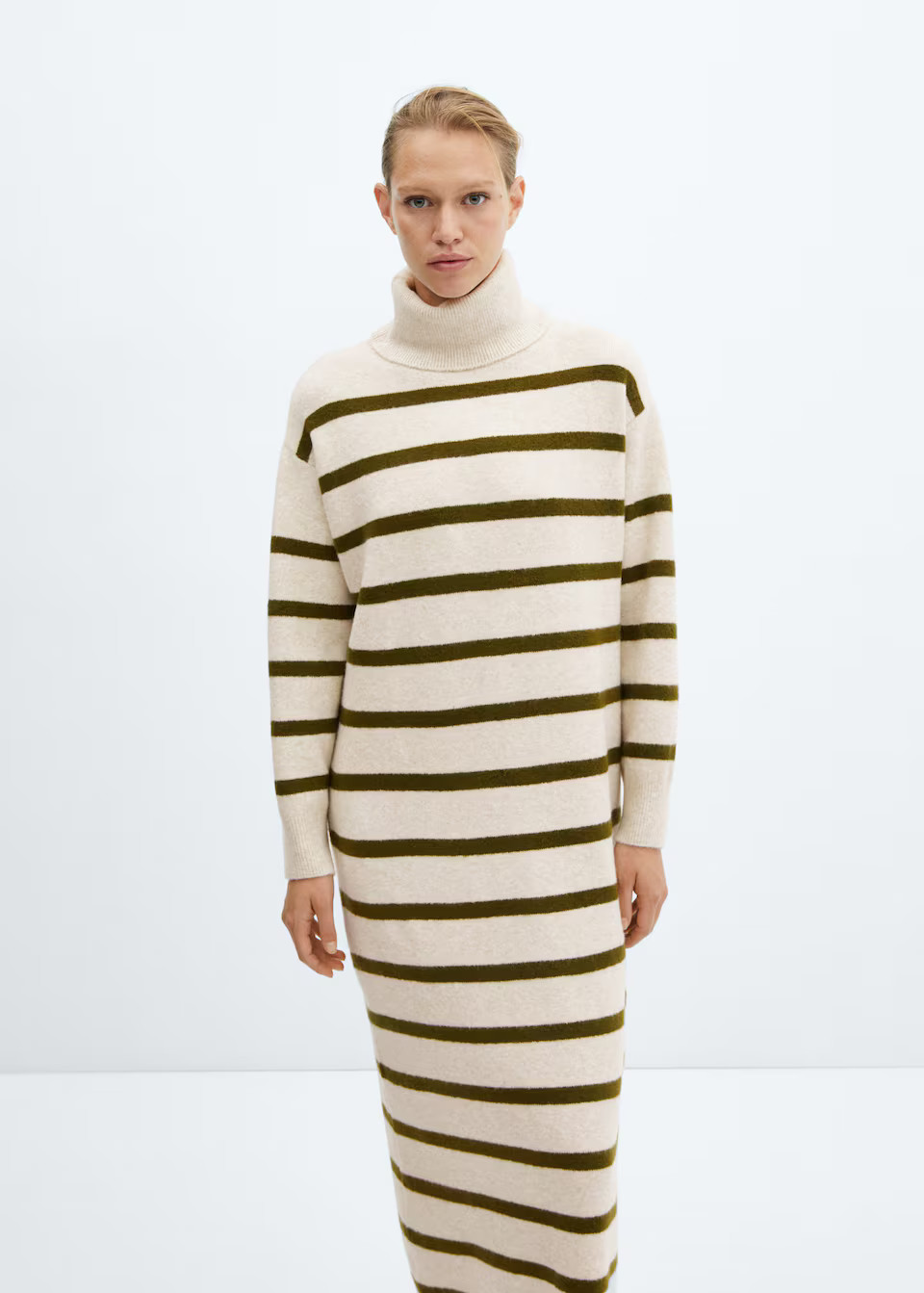 Knitted turtleneck dress -  Women | Mango USA | MANGO (US)