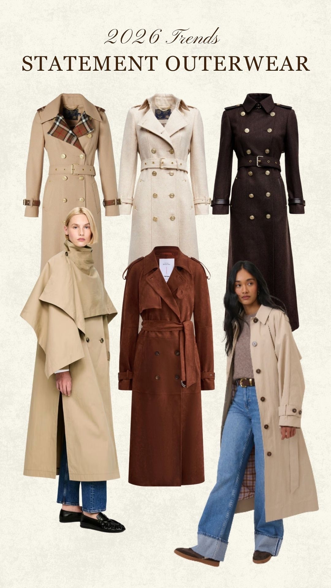 My top picks for the statement coat and classic trench coat trend 🤍 Holland Cooper, Fabrique, and luxury pieces. British made, timeless silhouette. 

#LTKuk #LTKluxury #LTKwinter