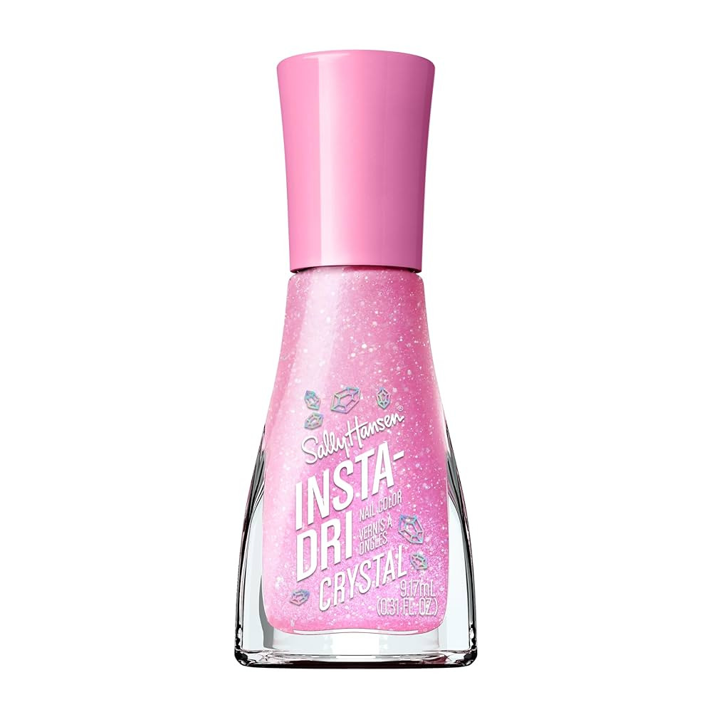 Sally Hansen Insta-Dri Crystal, Quartz Queen, Quick Dry, Long Lasting, Opaque, Metallic Pink Nail... | Amazon (US)