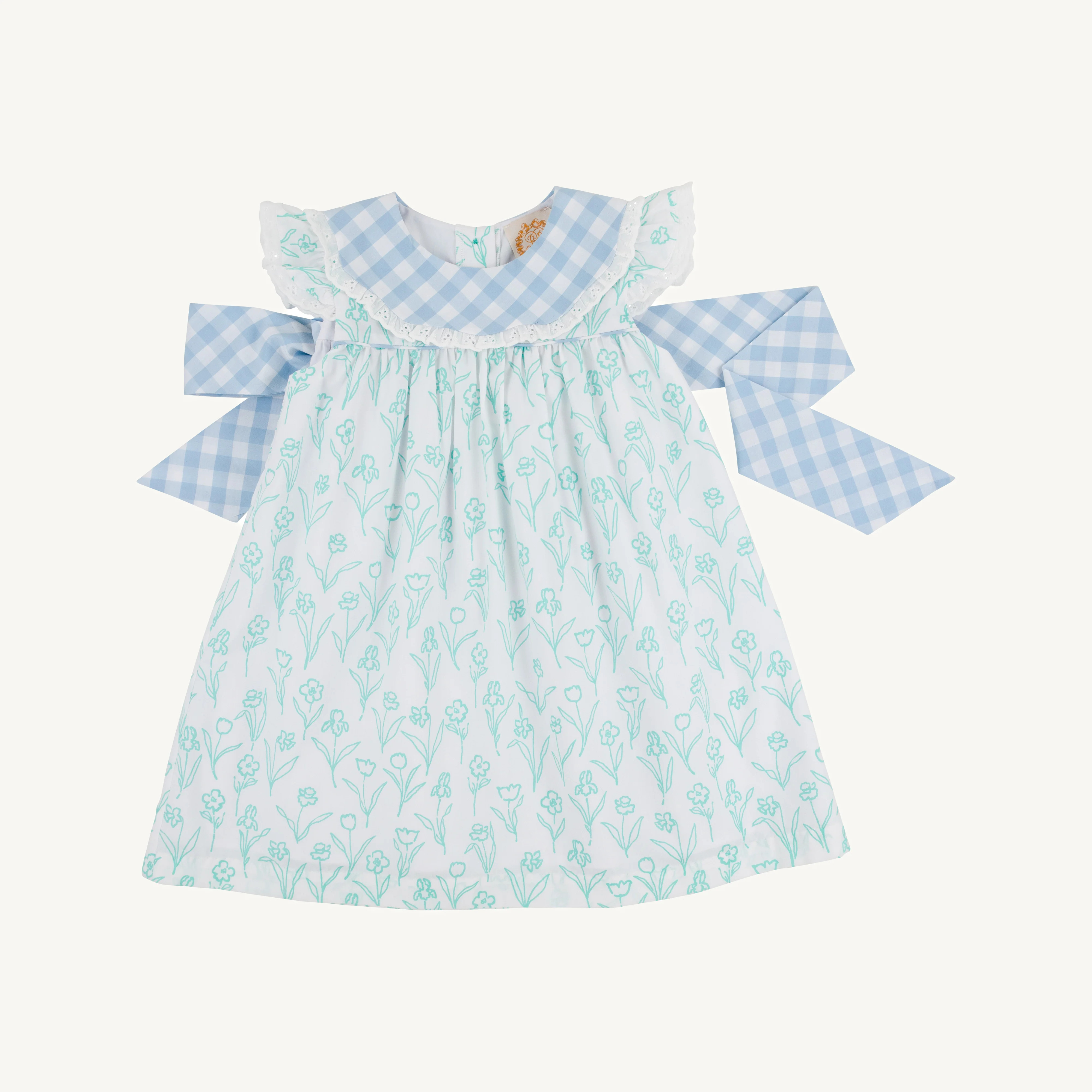 Color
      
      Franklin Flowers with Barrington Blue Check | The Beaufort Bonnet Company