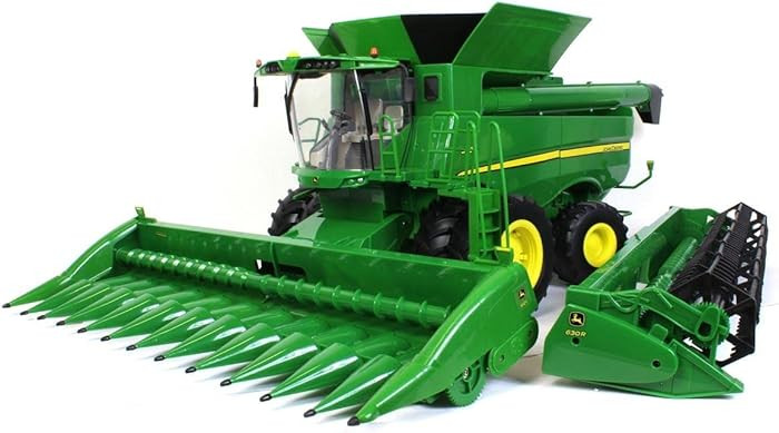TOMY Big Farm John Deere S690 Combine - 1:16 Scale - Includes Corn and Draper Head Attachments - ... | Amazon (US)
