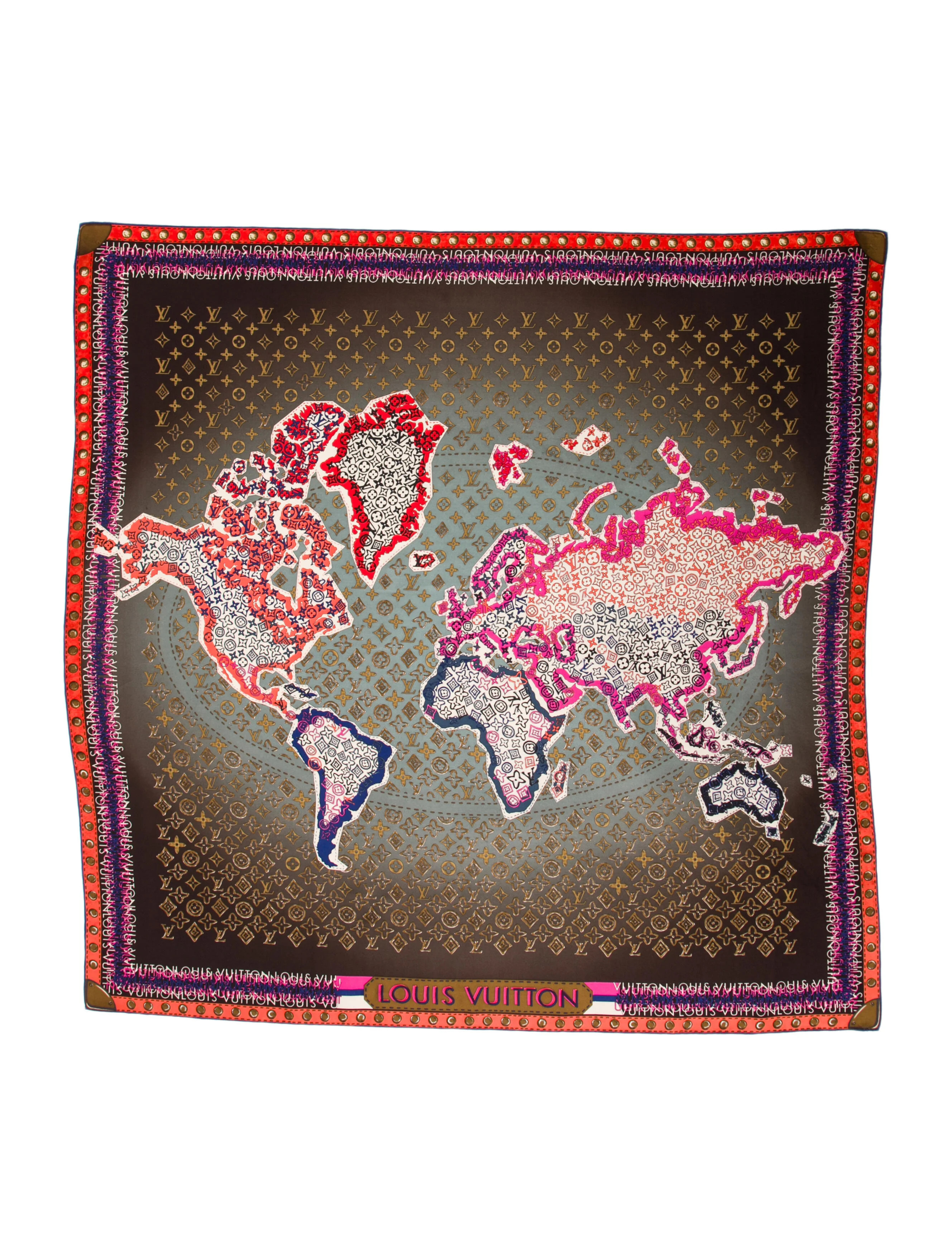 Silk LV Monogram Scarf | The RealReal