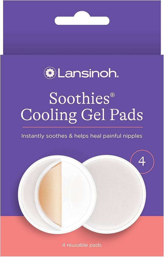 Lansinoh Soothies Cooling Gel Pads, 4 Count, Breastfeeding Essentials, Provides Cooling Relief fo... | Amazon (US)