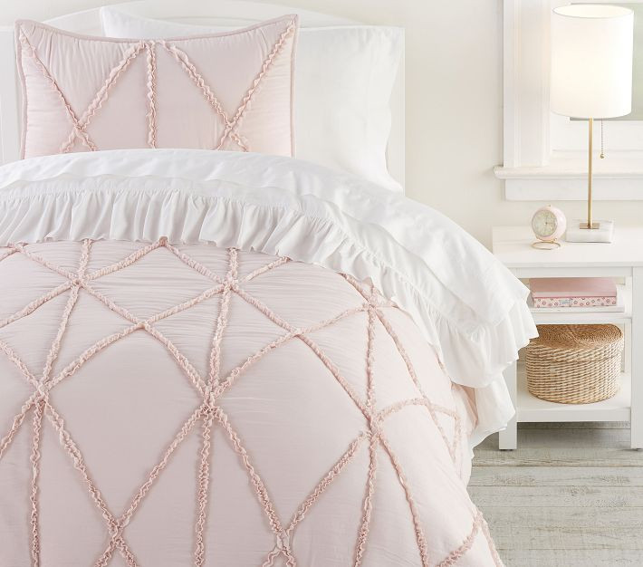 Casual Ruffle Recycled Quilt & Shams | Pottery Barn Kids