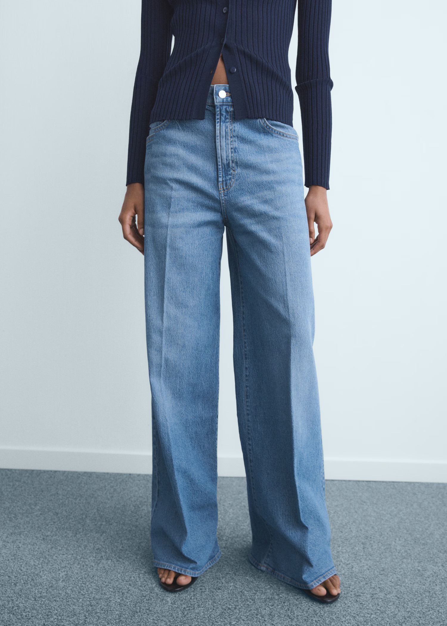 High-waisted wide-leg jeans - Women | MANGO USA | Mango (US/MX/AU)