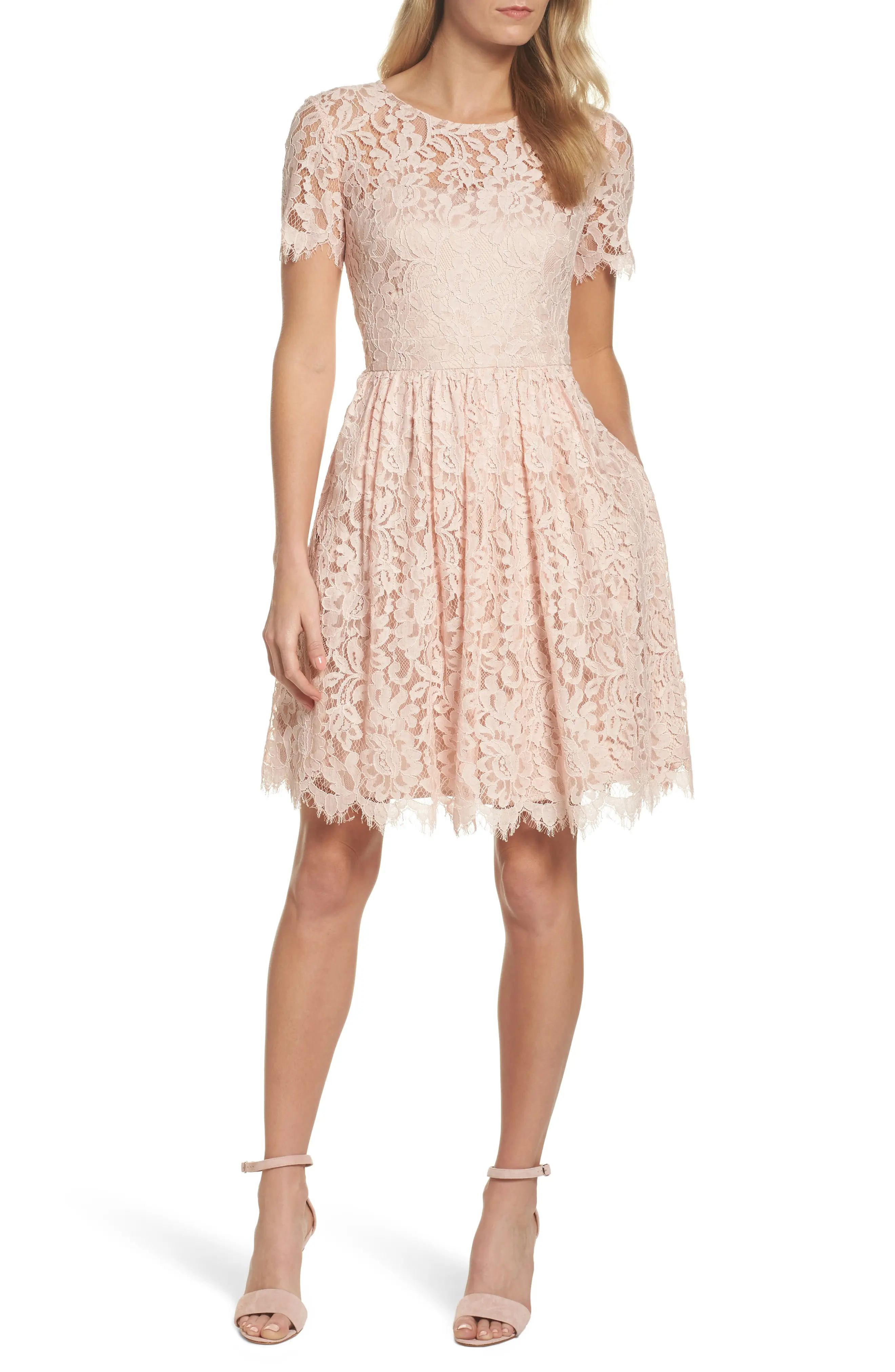 Lace Fit & Flare Dress | Nordstrom