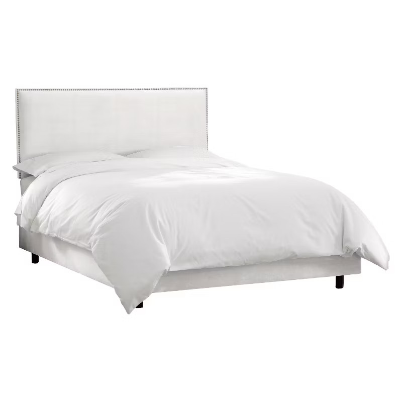 Arcadia Nailbutton Velvet Bed - Skyline Furniture | Target