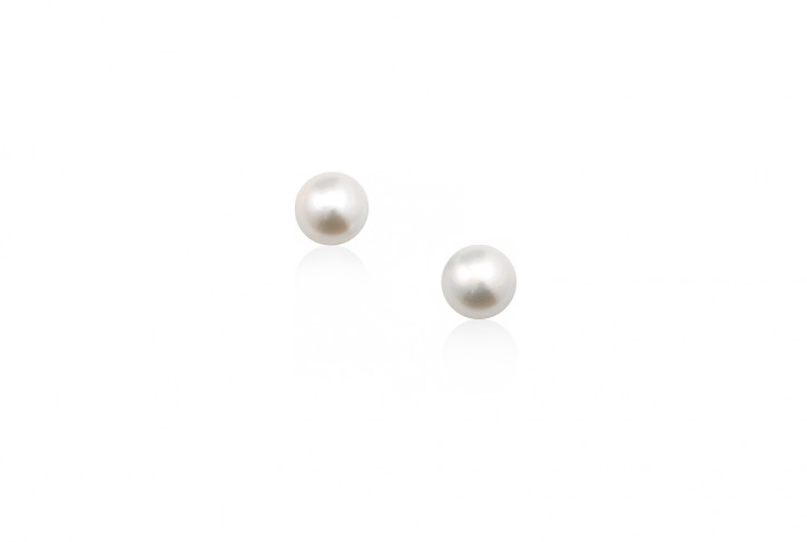 Button Pearl Stud Earrings | Mignon Faget