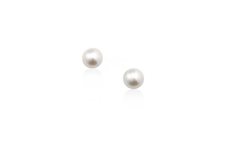 Button Pearl Stud Earrings | Mignon Faget
