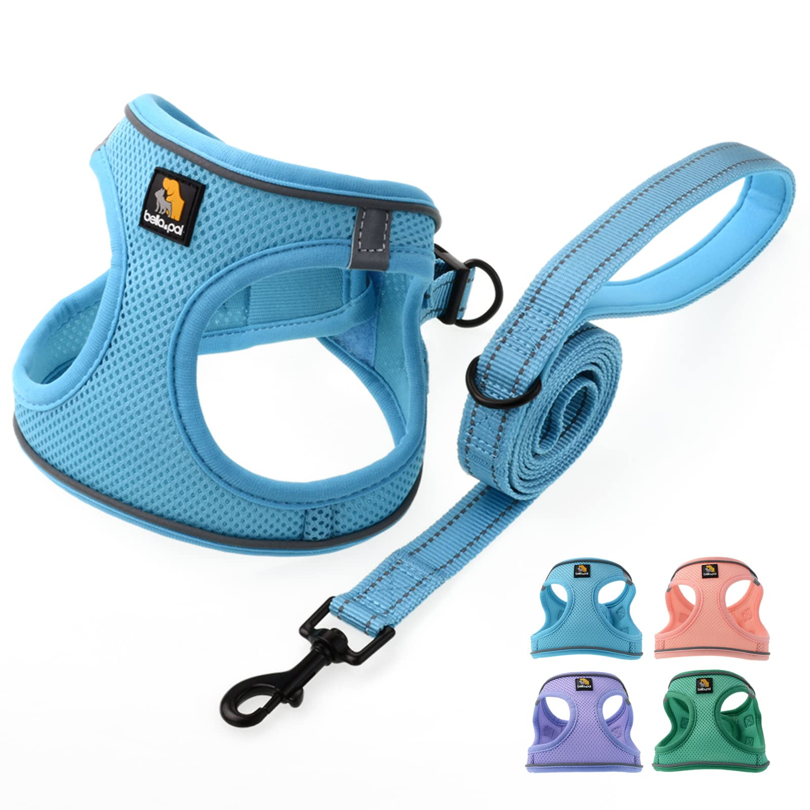 BELLA & PAL Step in Vest Harness for Small and Medium Dogs, No Pull Small Dog Harness with Leash ... | Amazon (US)